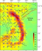 中国地震科学实验场及邻区最大剪应变率